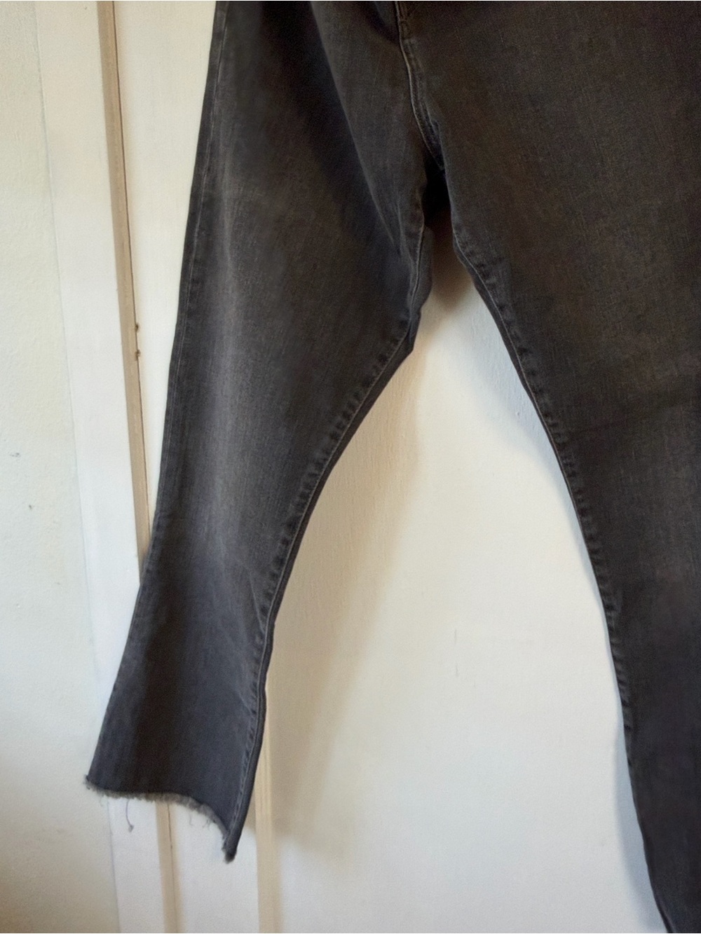 Free People High-Rise Washed Black Straight Jeans